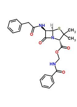 Benzamidomethyl benzylpenicillinateStructure,51164-29-5Structure Benzamidomethyl benzylpenicillinate Structure,51164-29-5Structure