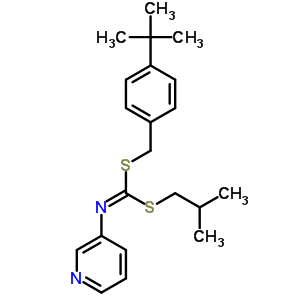 S-(4-(1,1-dimethylethyl)phenyl)methyl s-(2-methylpropyl) 3-pyridinylcarbonimidodithioateStructure,51308-55-5Structure S-(4-(1,1-dimethylethyl)phenyl)methyl s-(2-methylpropyl) 3-pyridinylcarbonimidodithioate Structure,51308-55-5Structure