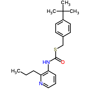S-((4-(1,1-dimethylethyl)phenyl)methyl) o-propyl 3-pyridinylcarbonimidothioateStructure,51308-62-4Structure S-((4-(1,1-dimethylethyl)phenyl)methyl) o-propyl 3-pyridinylcarbonimidothioate Structure,51308-62-4Structure