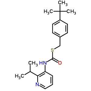 S-((4-(1,1-dimethylethyl)phenyl)methyl) o-(1-methylethyl) 3-pyridinylcarbonimidothioateStructure,51308-63-5Structure S-((4-(1,1-dimethylethyl)phenyl)methyl) o-(1-methylethyl) 3-pyridinylcarbonimidothioate Structure,51308-63-5Structure