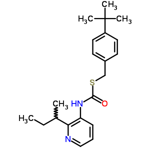 S-((4-(1,1-dimethylethyl)phenyl)methyl) o-(1-methylpropyl) 3-pyridinylcarbonimidothioateStructure,51308-66-8Structure S-((4-(1,1-dimethylethyl)phenyl)methyl) o-(1-methylpropyl) 3-pyridinylcarbonimidothioate Structure,51308-66-8Structure