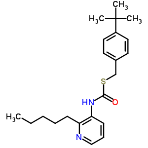 S-((4-(1,1-dimethylethyl)phenyl)methyl) o-pentyl 3-pyridinylcarbonimidothioateStructure,51308-67-9Structure S-((4-(1,1-dimethylethyl)phenyl)methyl) o-pentyl 3-pyridinylcarbonimidothioate Structure,51308-67-9Structure