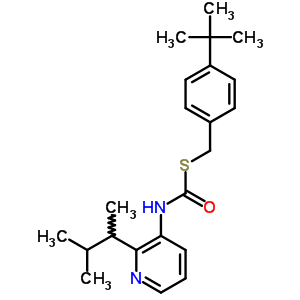 S-((4-(1,1-dimethylethyl)phenyl)methyl) o-(1,2-dimethylpropyl) 3-pyridinylcarbonimidothioateStructure,51308-69-1Structure S-((4-(1,1-dimethylethyl)phenyl)methyl) o-(1,2-dimethylpropyl) 3-pyridinylcarbonimidothioate Structure,51308-69-1Structure