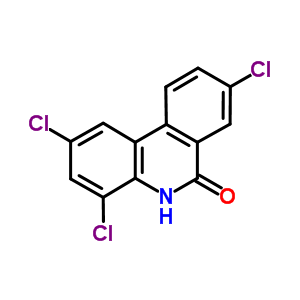 2,4,8-Trichloro-5h-phenanthridin-6-oneStructure,5131-59-9Structure 2,4,8-Trichloro-5h-phenanthridin-6-one Structure,5131-59-9Structure