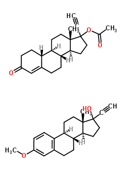 (17Alpha)-17-(acetyloxy)-19-norpregn-4-en-20-yn-3-one mixt. with (17alpha)-3-methoxy-19-norpregna-1,3,5(10)-trien-20-yn-17-olStructure,51367-42-1Structure (17Alpha)-17-(acetyloxy)-19-norpregn-4-en-20-yn-3-one mixt. with (17alpha)-3-methoxy-19-norpregna-1,3,5(10)-trien-20-yn-17-ol Structure,51367-42-1Structure
