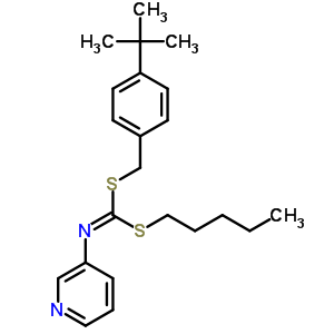 S-(4-(1,1-dimethylethyl)phenyl)methyl s-pentyl 3-pyridinylcarbonimidodithioateStructure,51379-04-5Structure S-(4-(1,1-dimethylethyl)phenyl)methyl s-pentyl 3-pyridinylcarbonimidodithioate Structure,51379-04-5Structure
