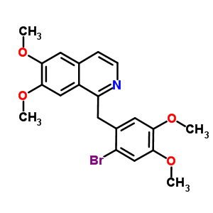 1-(2-Bromo-4,5-dimethoxybenzyl)-6,7-dimethoxyisoquinolineStructure,51449-10-6Structure 1-(2-Bromo-4,5-dimethoxybenzyl)-6,7-dimethoxyisoquinoline Structure,51449-10-6Structure
