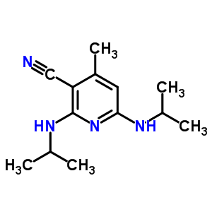 4-Methyl-2,6-bis(propan-2-ylamino)pyridine-3-carbonitrileStructure,51560-71-5Structure 4-Methyl-2,6-bis(propan-2-ylamino)pyridine-3-carbonitrile Structure,51560-71-5Structure