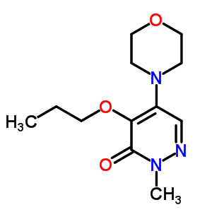 2-Methyl-5-morpholino-4-propoxy-3(2h)-pyridazinoneStructure,51659-94-0Structure 2-Methyl-5-morpholino-4-propoxy-3(2h)-pyridazinone Structure,51659-94-0Structure