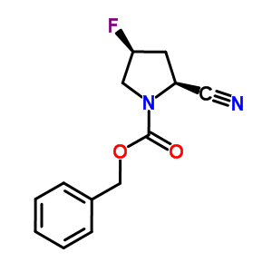(2S,4s)-2-cyano-4-fluoro-1-pyrrolidinecarboxylic acid phenylmethyl esterStructure,518047-78-4Structure (2S,4s)-2-cyano-4-fluoro-1-pyrrolidinecarboxylic acid phenylmethyl ester Structure,518047-78-4Structure