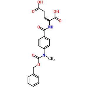 n-[4-[甲基[(苯基甲氧基)羰基]氨基]苯甲?；鵠-D-谷氨酸結(jié)構(gòu)式_51865-83-9結(jié)構(gòu)式