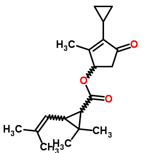 Cyclopropanecarboxylic acid,2,2-dimethyl -3-(2-methyl -1-propenyl )-,3- cyclopropyl -2-methyl -4-oxo-2-cyclopenten-1-yl esterStructure,51921-93-8Structure Cyclopropanecarboxylic acid,2,2-dimethyl -3-(2-methyl -1-propenyl )-,3- cyclopropyl -2-methyl -4-oxo-2-cyclopenten-1-yl ester Structure,51921-93-8Structure