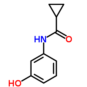 Cyclopropanecarboxamide, N-(3-hydroxyphenyl)-Structure,52041-73-3Structure Cyclopropanecarboxamide, N-(3-hydroxyphenyl)- Structure,52041-73-3Structure