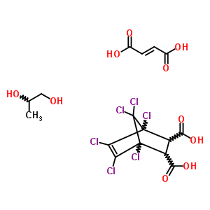 1,4,5,6,7,7-Hexachloro-bicyclo2.2.1hept-5-ene-2,3-dicarboxylic acid polymer with (2e)-2-butenedioic acid and 1,2-propanediolStructure,52182-13-5Structure 1,4,5,6,7,7-Hexachloro-bicyclo2.2.1hept-5-ene-2,3-dicarboxylic acid polymer with (2e)-2-butenedioic acid and 1,2-propanediol Structure,52182-13-5Structure
