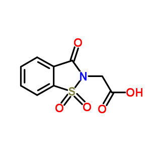 (1,1-Dioxido-3-oxo-1,2-benzisothiazol-2(3h)-yl)acetic acidStructure,52188-11-1Structure (1,1-Dioxido-3-oxo-1,2-benzisothiazol-2(3h)-yl)acetic acid Structure,52188-11-1Structure