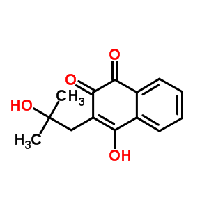 4-Hydroxy-3-(2-hydroxy-2-methyl-propyl)naphthalene-1,2-dioneStructure,52436-89-2Structure 4-Hydroxy-3-(2-hydroxy-2-methyl-propyl)naphthalene-1,2-dione Structure,52436-89-2Structure