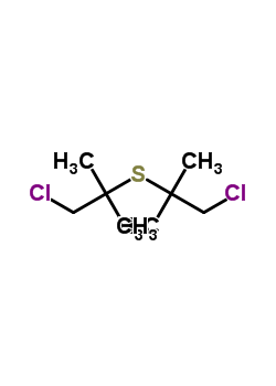 Bis(1-chloromethyl-1-methylethyl) sulfideStructure,52444-01-6Structure Bis(1-chloromethyl-1-methylethyl) sulfide Structure,52444-01-6Structure