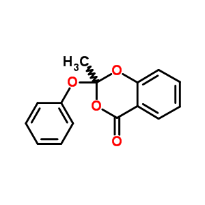 4H-1,3-benzodioxin-4-one,2-methyl-2-phenoxy-Structure,52602-04-7Structure 4H-1,3-benzodioxin-4-one,2-methyl-2-phenoxy- Structure,52602-04-7Structure