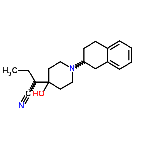 4-(1-Cyanopropyl)-1-(1,2,3,4-tetrahydronaphthalen-2-yl)piperidin-4-olStructure,52664-17-2Structure 4-(1-Cyanopropyl)-1-(1,2,3,4-tetrahydronaphthalen-2-yl)piperidin-4-ol Structure,52664-17-2Structure