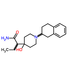 4-(1-Carbamoylpropyl)-1-(1,2,3,4-tetrahydronaphthalen-2-yl)piperidin-4-olStructure,52664-18-3Structure 4-(1-Carbamoylpropyl)-1-(1,2,3,4-tetrahydronaphthalen-2-yl)piperidin-4-ol Structure,52664-18-3Structure
