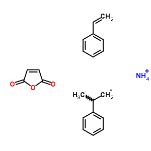 2,5-Furandione, telomer with ethenylbenzene and (1-methylethyl)benzene, ammonium saltStructure,52720-34-0Structure 2,5-Furandione, telomer with ethenylbenzene and (1-methylethyl)benzene, ammonium salt Structure,52720-34-0Structure