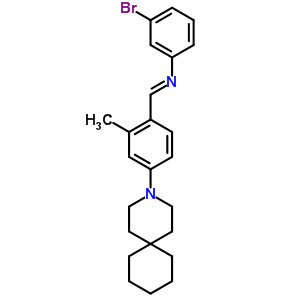 N-[[4-(3-氮雜螺[5.5]-3-十一基)-2-甲基苯基]亞甲基]-3-溴苯胺鹽酸鹽結(jié)構(gòu)式_52765-02-3結(jié)構(gòu)式