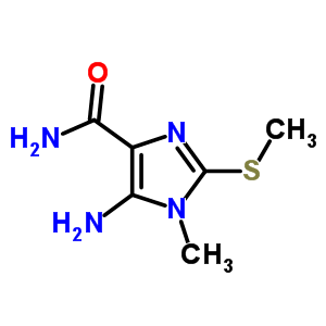 5-Amino-1-methyl-2-(methylthio)-1h-imidazole-4-carboxamideStructure,52868-68-5Structure 5-Amino-1-methyl-2-(methylthio)-1h-imidazole-4-carboxamide Structure,52868-68-5Structure