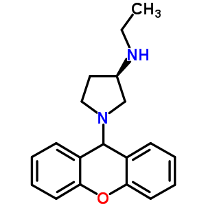 (3R)-n-ethyl-1-(9h-xanthen-9-yl)-3-pyrrolidinamineStructure,52963-48-1Structure (3R)-n-ethyl-1-(9h-xanthen-9-yl)-3-pyrrolidinamine Structure,52963-48-1Structure