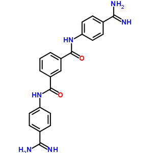 N,n-bis(4-carbamimidoylphenyl)benzene-1,3-dicarboxamideStructure,5300-74-3Structure N,n-bis(4-carbamimidoylphenyl)benzene-1,3-dicarboxamide Structure,5300-74-3Structure