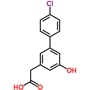 4’-Chloro-5-hydroxy-3-biphenylacetic acidStructure,53137-07-8Structure 4’-Chloro-5-hydroxy-3-biphenylacetic acid Structure,53137-07-8Structure