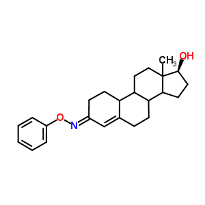 17Beta-hydroxyestr-4-en-3-one o-phenyl oximeStructure,53224-67-2Structure 17Beta-hydroxyestr-4-en-3-one o-phenyl oxime Structure,53224-67-2Structure