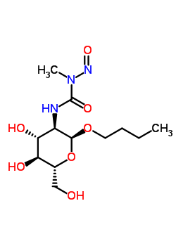 Butyl 2-deoxy-2-(3-methyl-3-nitrosoureido)-α-d-glucopyranosideStructure,53347-36-7Structure Butyl 2-deoxy-2-(3-methyl-3-nitrosoureido)-α-d-glucopyranoside Structure,53347-36-7Structure