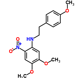 Benzeneethanamine, n-(4,5-dimethoxy-2-nitrophenyl)-4-methoxy-Structure,53493-60-0Structure Benzeneethanamine, n-(4,5-dimethoxy-2-nitrophenyl)-4-methoxy- Structure,53493-60-0Structure