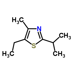 Thiazole,5-ethyl-4-methyl-2-(1-methylethyl)-Structure,53498-31-0Structure Thiazole,5-ethyl-4-methyl-2-(1-methylethyl)- Structure,53498-31-0Structure