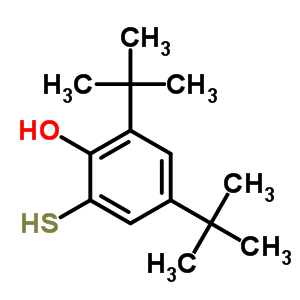 2-疏基-4,6-二-叔丁基苯酚結(jié)構(gòu)式_53551-74-9結(jié)構(gòu)式