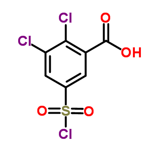 2,3-Dichloro-5-(chlorosulfonyl)benzoic acidStructure,53552-95-7Structure 2,3-Dichloro-5-(chlorosulfonyl)benzoic acid Structure,53552-95-7Structure