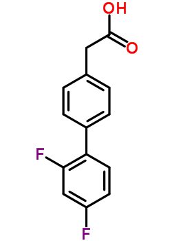 2’,4’-Difluorobiphenyl-4-acetic acidStructure,53591-80-3Structure 2’,4’-Difluorobiphenyl-4-acetic acid Structure,53591-80-3Structure