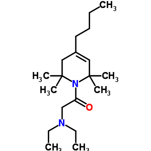 1,2,3,6-四氫-4-丁基-1-(N,N-二乙基甘氨酰基)-2,2,6,6-四甲基吡啶結構式_53725-46-5結構式