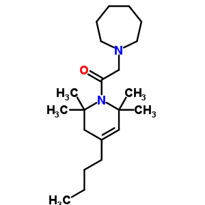 1,2,3,6-四氫-4-丁基-1-(六氫-1H-氮雜革-1-基乙?；?-2,2,6,6-四甲基吡啶結(jié)構(gòu)式_53725-49-8結(jié)構(gòu)式