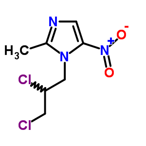 1-(2,3-Dichloropropyl)-2-methyl-5-nitro-1h-imidazoleStructure,53726-70-8Structure 1-(2,3-Dichloropropyl)-2-methyl-5-nitro-1h-imidazole Structure,53726-70-8Structure