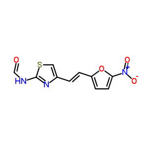 2-Formylamino-4-(2-(5-nitro-2-furyl)vinyl)-1,3-thiazoleStructure,53757-30-5Structure 2-Formylamino-4-(2-(5-nitro-2-furyl)vinyl)-1,3-thiazole Structure,53757-30-5Structure