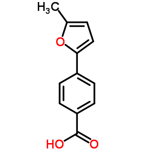 4-(5-甲基-2-呋喃)苯甲酸結(jié)構(gòu)式_53782-63-1結(jié)構(gòu)式