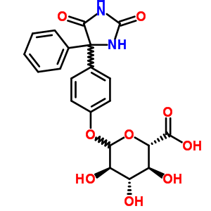 5-苯基-5-(4-羥基苯基)乙內(nèi)酰脲葡萄糖苷酸結(jié)構(gòu)式_53819-79-7結(jié)構(gòu)式