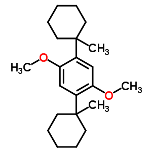 1,4-Dimethoxy-2,5-bis(1-methylcyclohexyl)benzeneStructure,5393-52-2Structure 1,4-Dimethoxy-2,5-bis(1-methylcyclohexyl)benzene Structure,5393-52-2Structure
