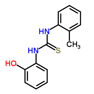 Thiourea,n-(2-hydroxyphenyl)-n-(2-methylphenyl)-Structure,5393-63-5Structure Thiourea,n-(2-hydroxyphenyl)-n-(2-methylphenyl)- Structure,5393-63-5Structure
