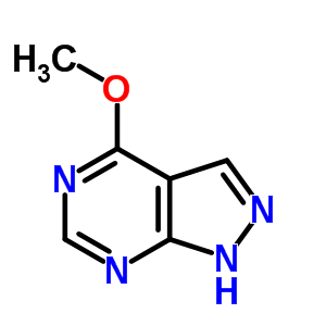 1H-pyrazolo[3,4-d]pyrimidine, 4-methoxy-(9ci) Structure,5399-93-9Structure