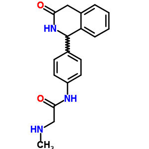2-(Methylamino)-4’-(3-oxo-1,2,3,4-tetrahydroisoquinolin-1-yl)acetanilideStructure,54087-44-4Structure 2-(Methylamino)-4’-(3-oxo-1,2,3,4-tetrahydroisoquinolin-1-yl)acetanilide Structure,54087-44-4Structure