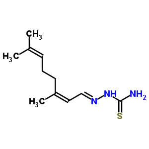 3,7-Dimethyl-2,6-octadienal thiosemicarbazoneStructure,54097-74-4Structure 3,7-Dimethyl-2,6-octadienal thiosemicarbazone Structure,54097-74-4Structure