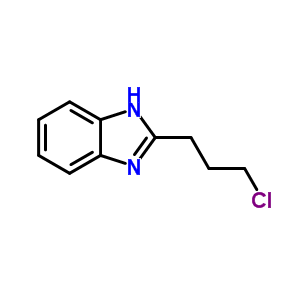 2-(3-Chloropropyl)-1h-benzoimidazoleStructure,54104-37-9Structure 2-(3-Chloropropyl)-1h-benzoimidazole Structure,54104-37-9Structure