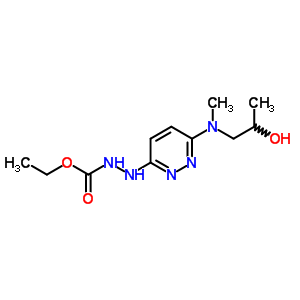 2-(6-((2-Hydroxypropyl)methylamino)-3-pyridazinyl)-hydrazinecarboxylic acid ethyl esterStructure,54121-08-3Structure 2-(6-((2-Hydroxypropyl)methylamino)-3-pyridazinyl)-hydrazinecarboxylic acid ethyl ester Structure,54121-08-3Structure